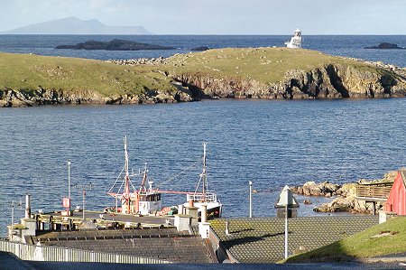 Hamna Voe, Fugla Ness, and Distant Foula