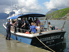 Disembarking at Elgol