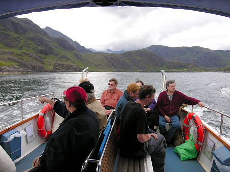In Loch Scavaig, Leaving the Cuillins Behind