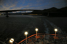 Passing Under the Bridge at Dawn