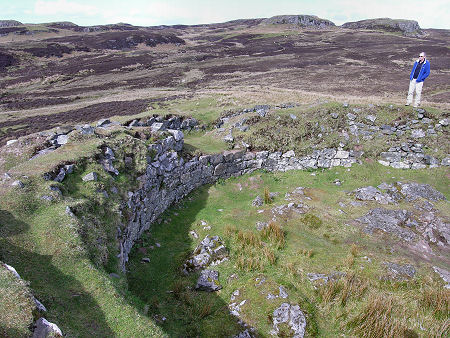 Interior of the Broch from the Top of the Wall