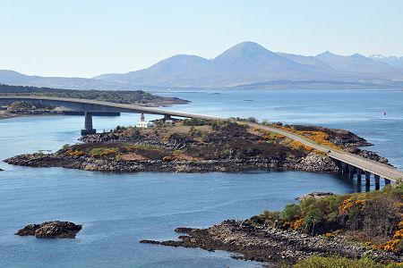 Eilean Bàn Seen from Am Ploc, a Viewpoint Above Kyle of Lochalsh