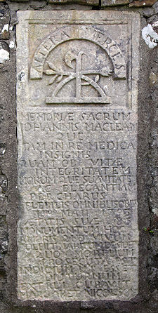 Inscription to Dr John MacLean