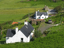 Tarskavaig Cottages from Above