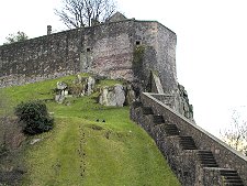 The North Curtain Wall from Below