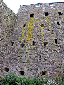 Gunloops Above Main Entrance
