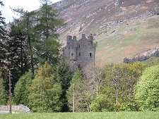Invermark Castle from Lochlee Church