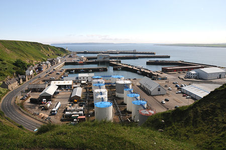 Scrabster from the South-West, With Dunnet Head in the Distance