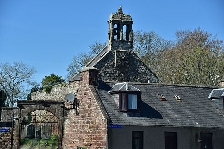 The Kirk Glimpsed Over Houses