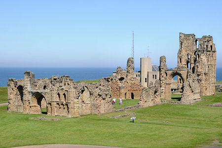 The Priory from the South-West, With the Old Coastguard Station Beyond