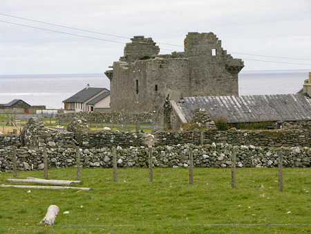 The Castle from the North Amongst the Buildings of Castleton