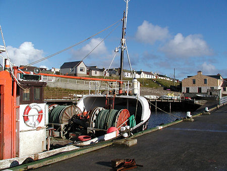 Fishing Boat at Hamnavoe on Burra