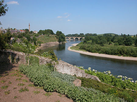 The River Tweed at Coldstream: Beyond it is England