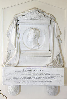 Memorial to Wilkie in Cults Kirk