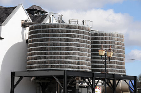 Worm condensers at Dalwhinnie Distillery