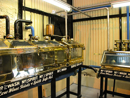 Some of Dalmore Distillery's Collection of Spirit Safes