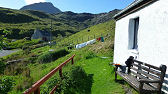 View of Rhenigidale Hostel on North Harris