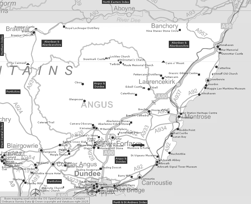 Eastern Index Clickable Map