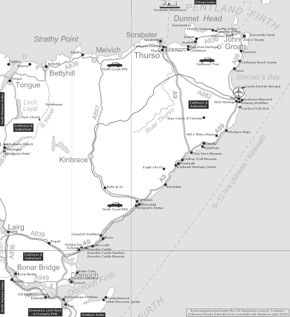 Far Northern Index Clickable Map