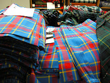And here it is after being made into kilts for the South Australian Pipes & Drums at Piob Mhor in Blairgowie