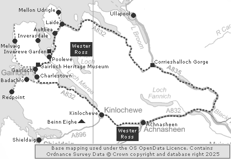 Clickable Map of the Gairloch & Poolewe Tour