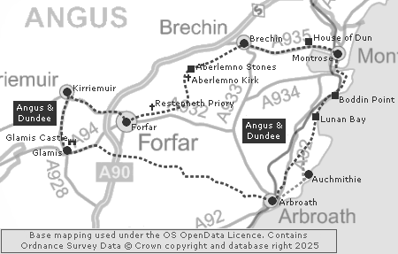 Clickable Map of the Montrose & Forfar Tour