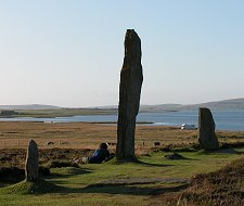 An evening visitor settling down to await, he said, a visit by aliens...