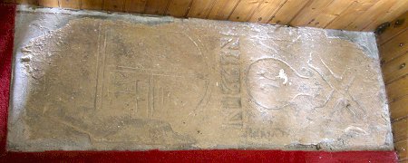 1645 Grave Slab Beside the Pulpit