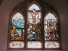 Stained Glass Windown in East Gable