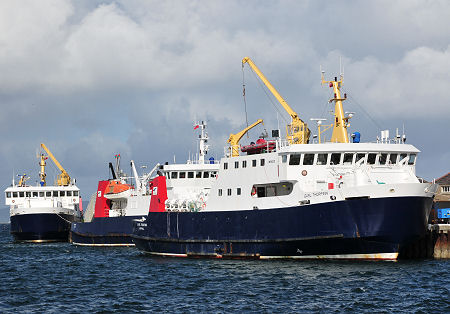 MVs Earl Sigurd, Varagen and Earl Thorfinn at Kirkwall