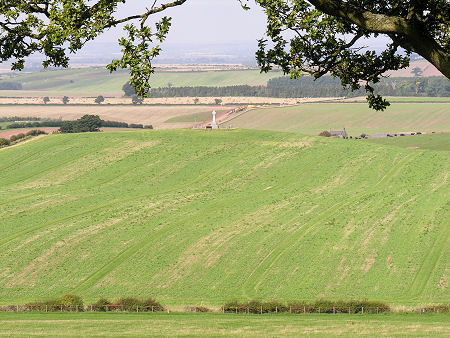 The Flodden Monument on the ridge occupied by the English army